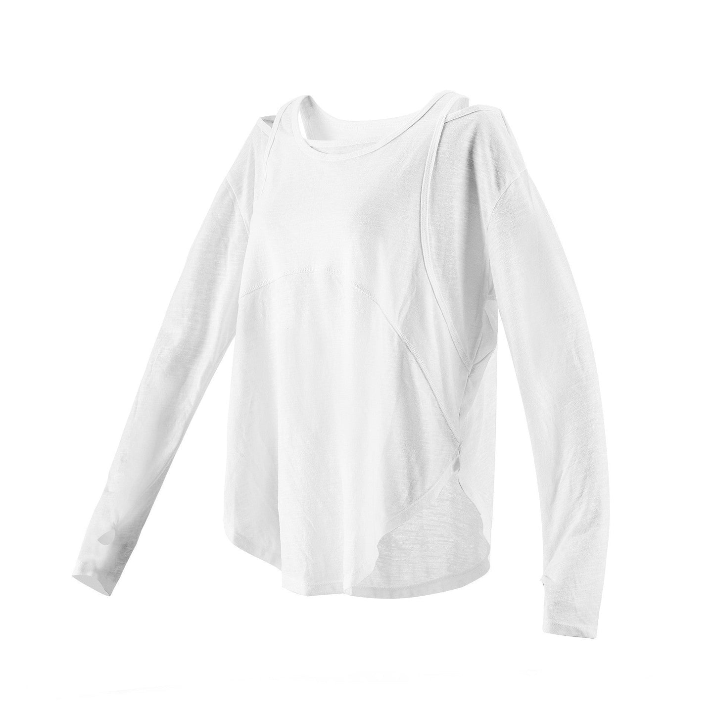Cold Shoulder Long Sleeve Yoga Top