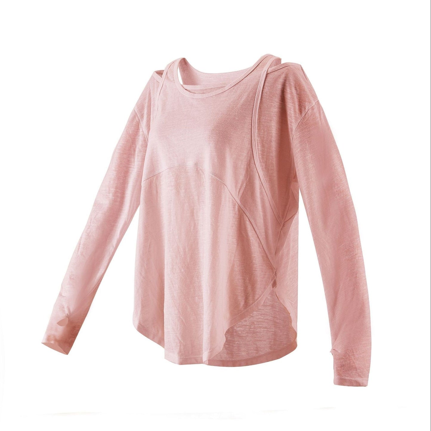 Cold Shoulder Long Sleeve Yoga Top
