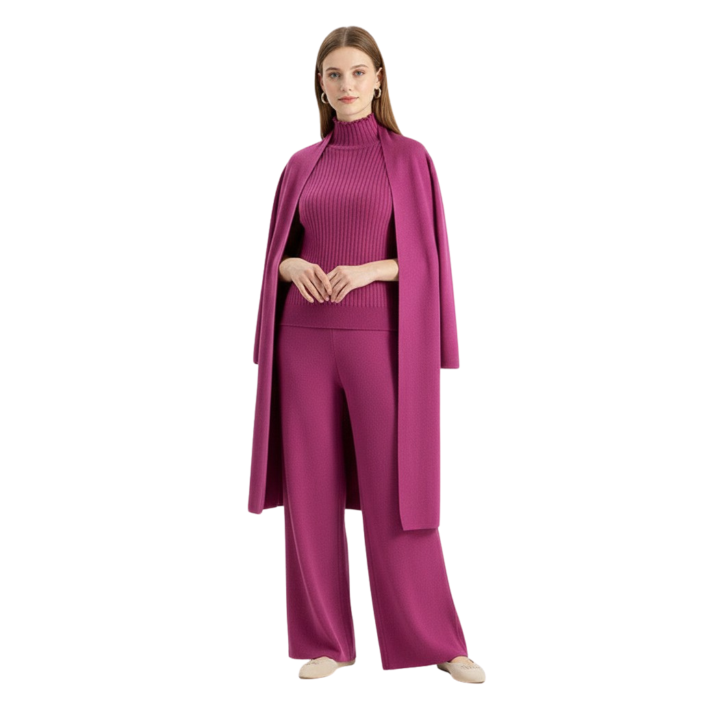 Knitted Lounge Trio Set