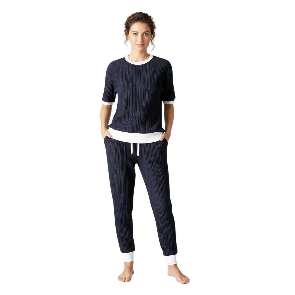 Rib Knit Loungewear Set